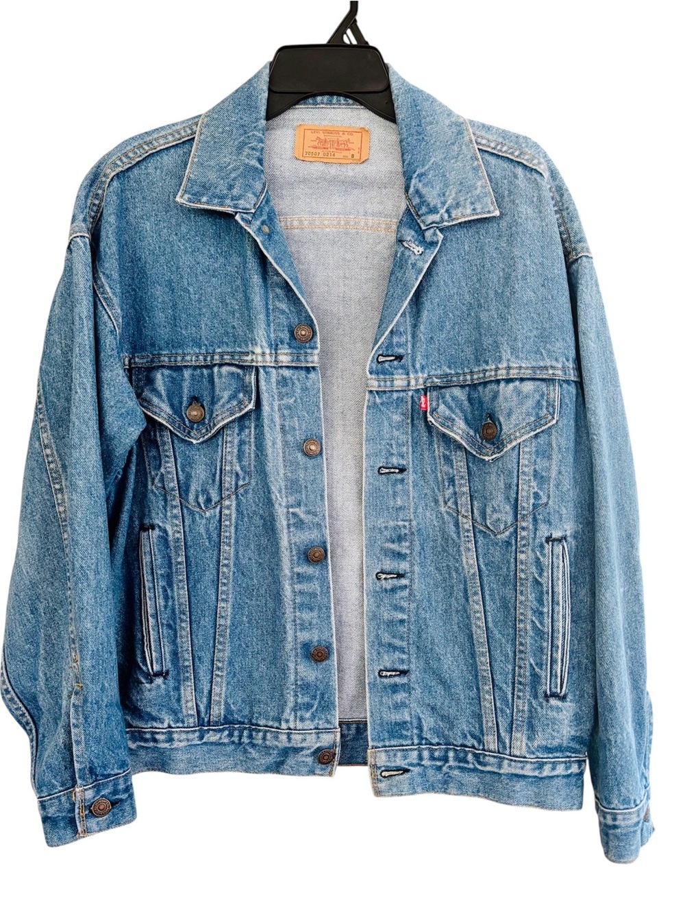 Vintage Levi’s 70507-0214 Made in USA Denim Trucker Jacket — Size S